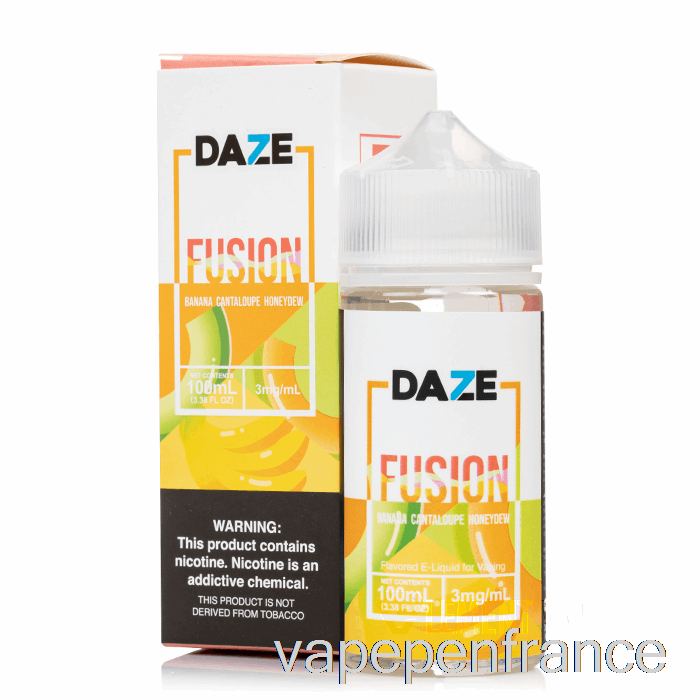 Miellat Banane Cantaloup - 7 Daze Fusion - 100 Ml 6 Mg Stylo Vape